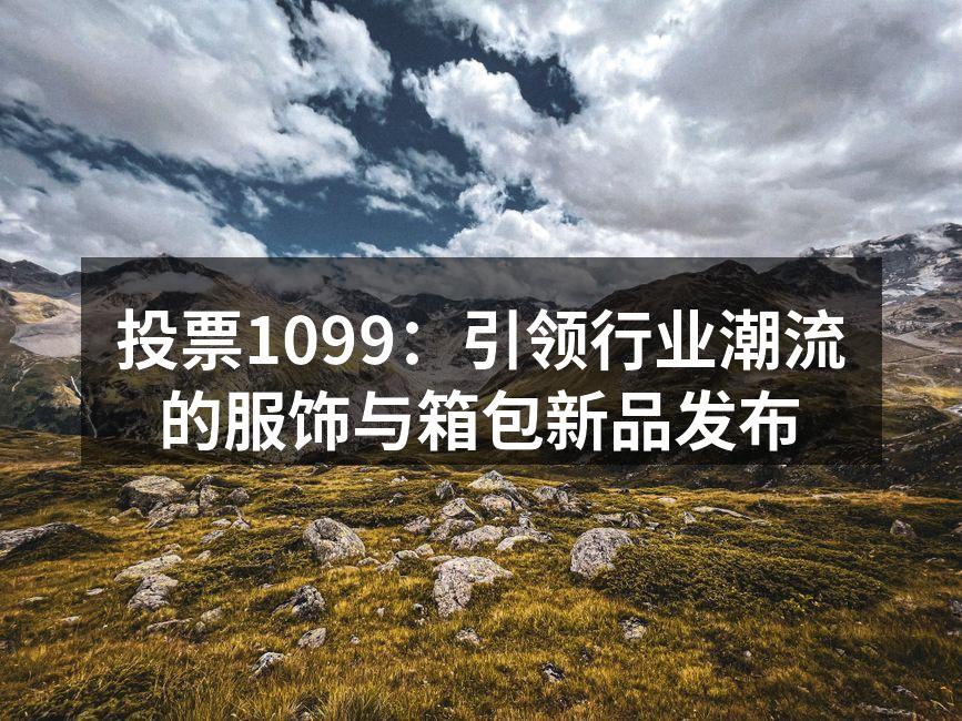 投票1099新品发布会现场盛况